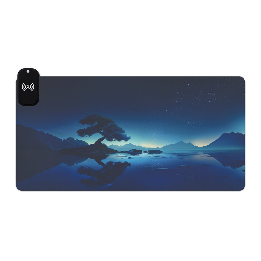 Zen-Landschaft XXL Mauspad - LED QI Wireless Charging - Happyhugpixels