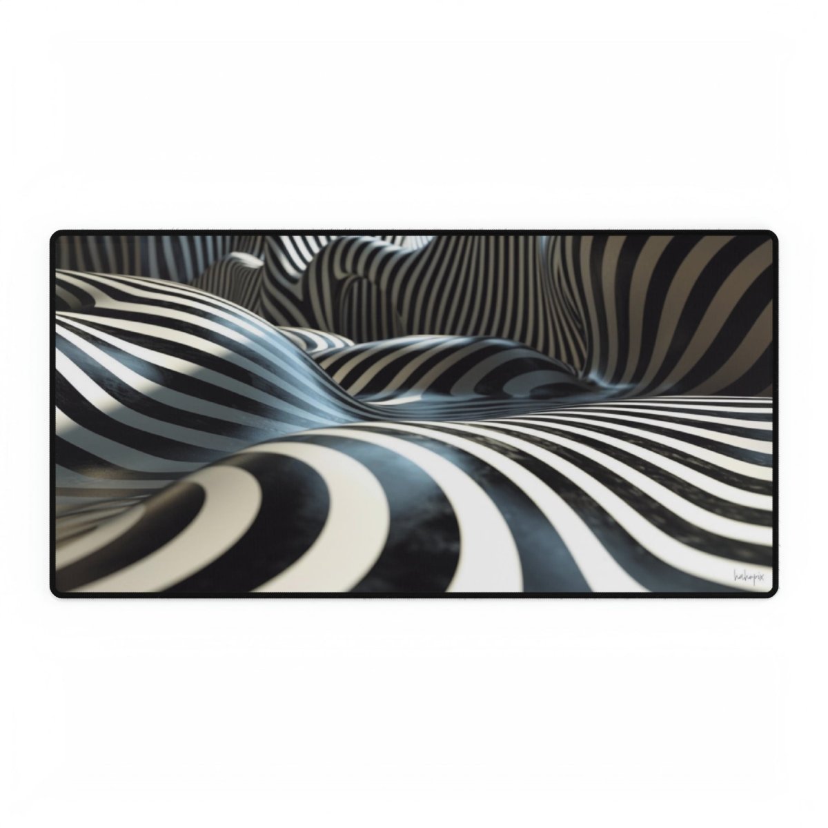 3D Streifen Landschaft XXL Gaming Mauspad – Premium Qualität - Mousepad bei HappyHugPixels