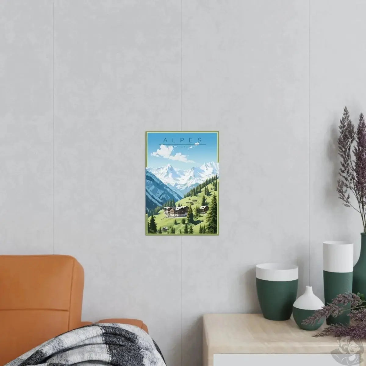 Alpen Poster - Eleganz der Alpen – Schweizer Berglandschaft Poster merchOne