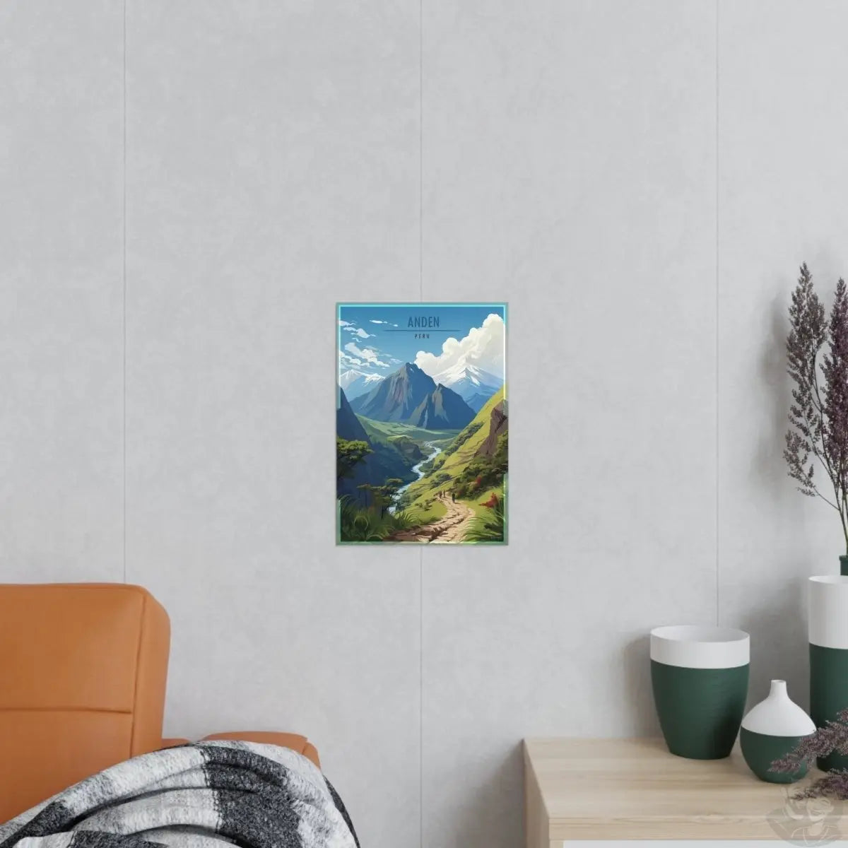 Anden Travel Poster - Atemberaubende Peru - Landschaft - Poster bei HappyHugPixels