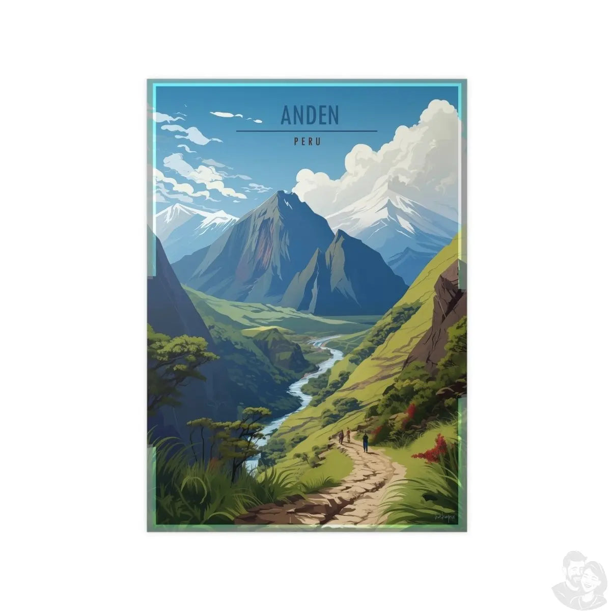 Anden Travel Poster - Atemberaubende Peru - Landschaft - Poster bei HappyHugPixels