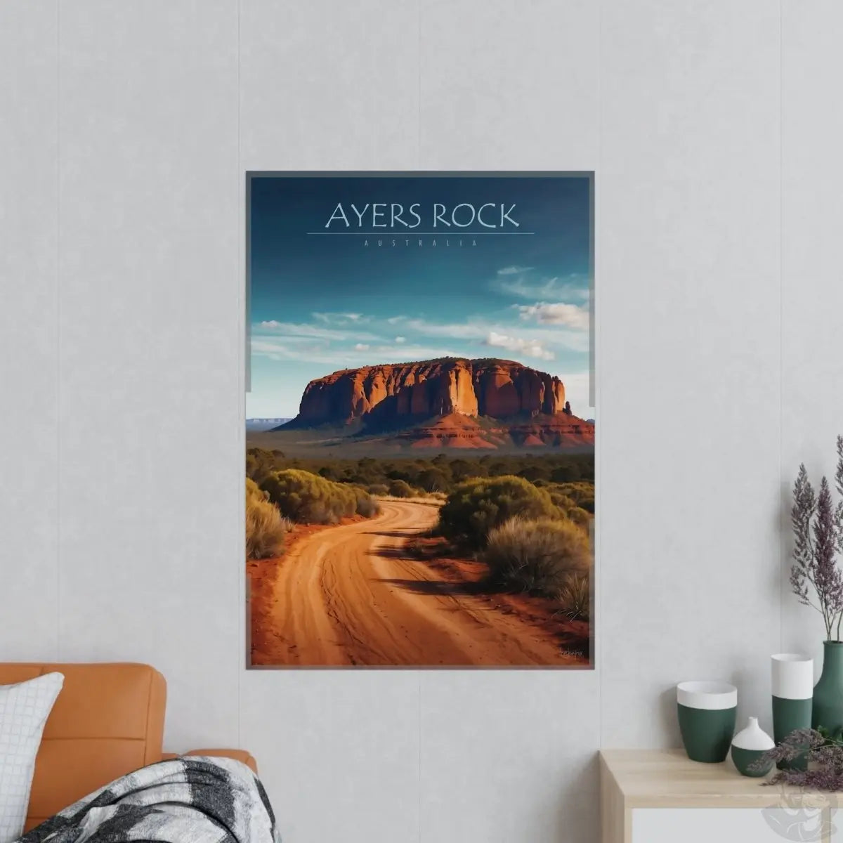Ayers Rock Poster - Reiseerinnerung an Australien Uluru - Poster bei HappyHugPixels