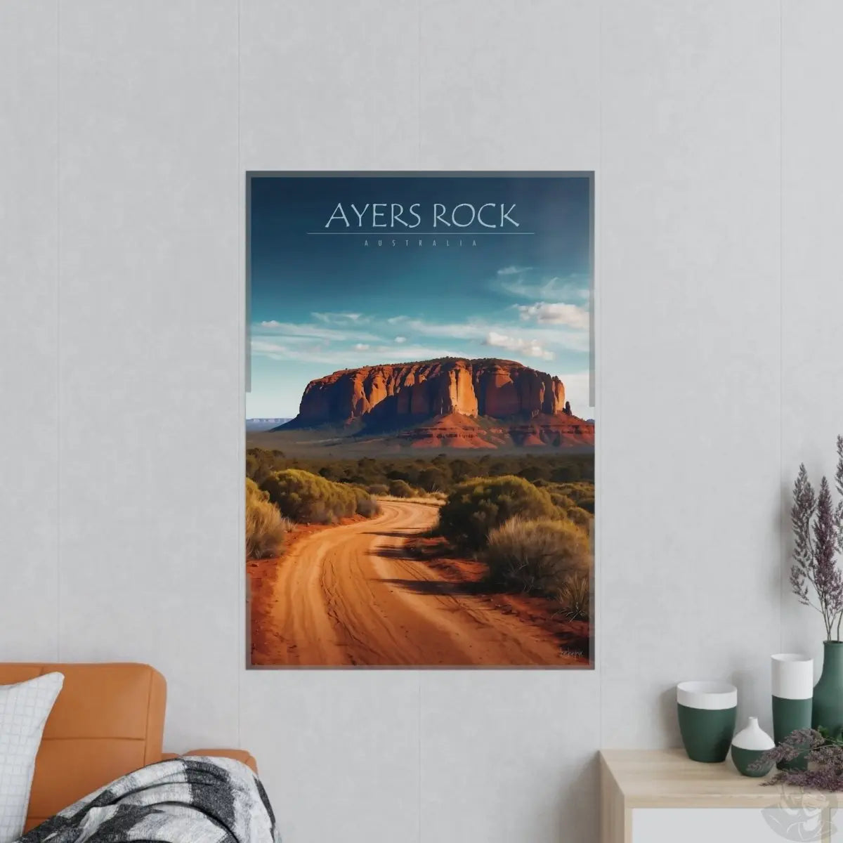 Ayers Rock Poster - Reiseerinnerung an Australien Uluru - Poster bei HappyHugPixels