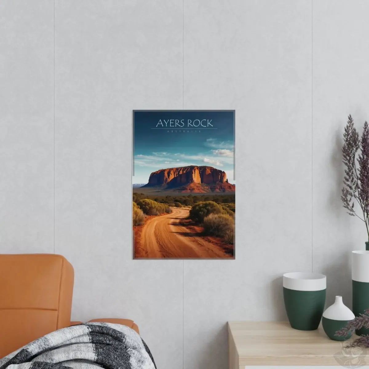 Ayers Rock Poster - Reiseerinnerung an Australien Uluru - Poster bei HappyHugPixels