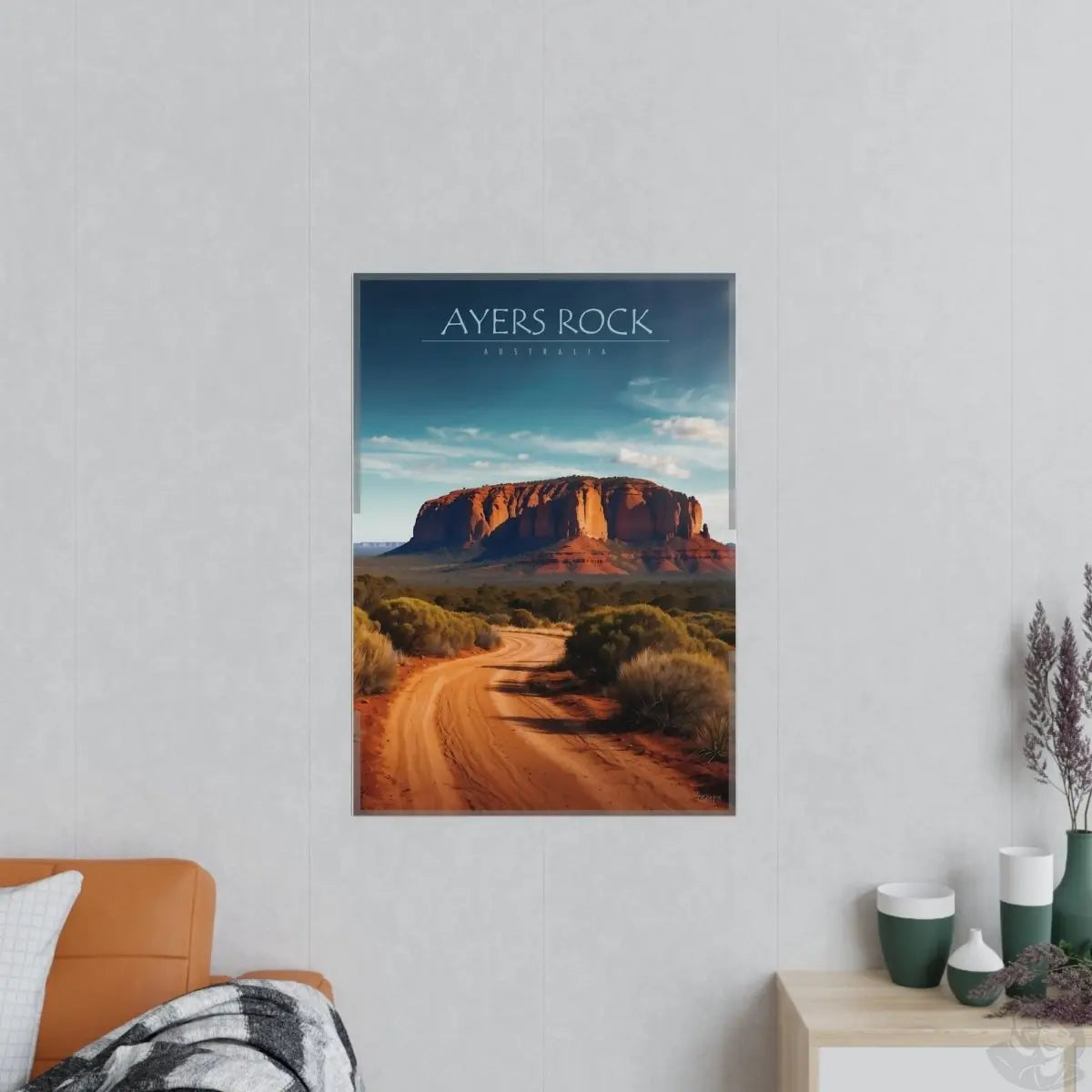 Ayers Rock Poster - Reiseerinnerung an Australien Uluru - Poster bei HappyHugPixels