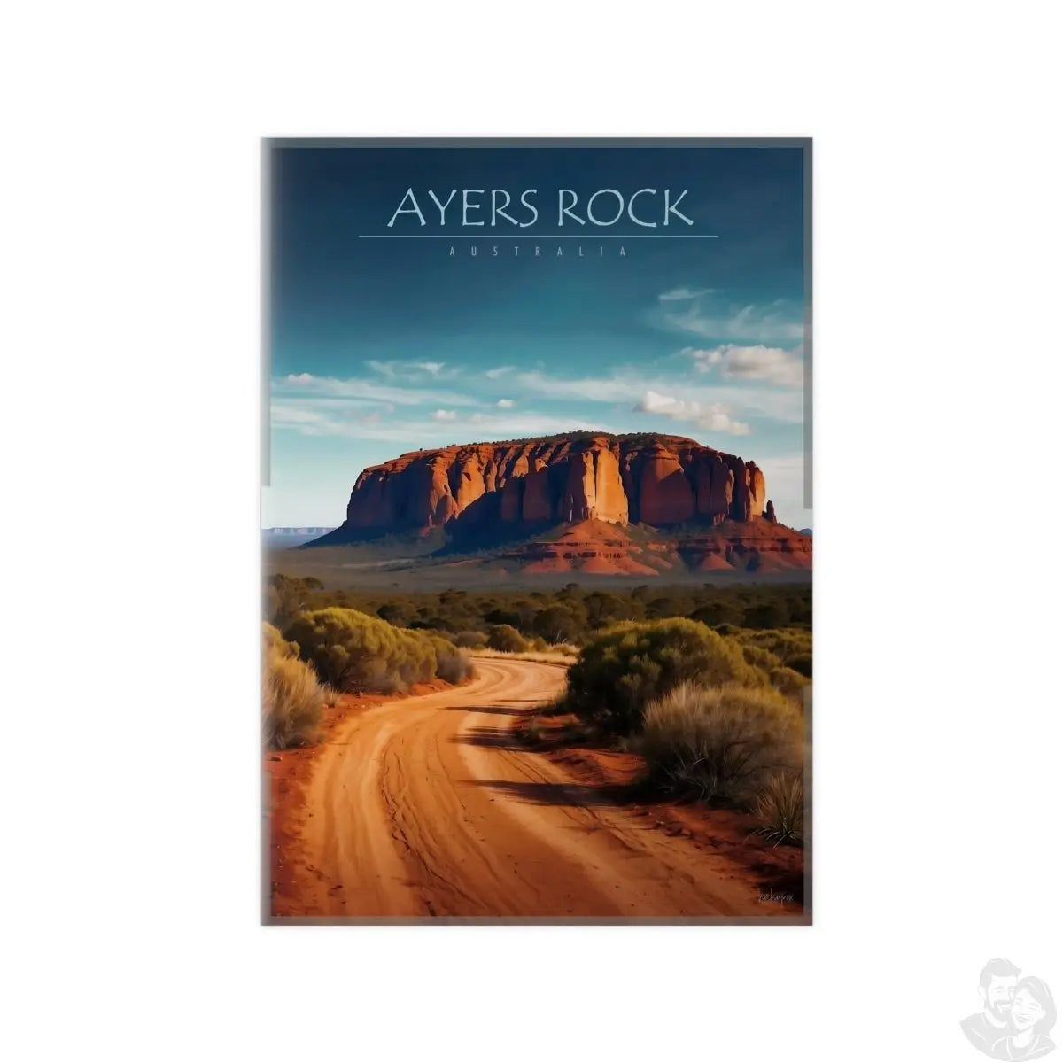 Ayers Rock Poster - Reiseerinnerung an Australien Uluru - Poster bei HappyHugPixels