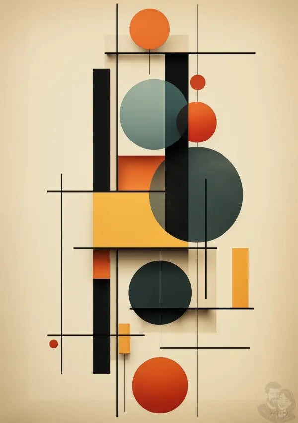Bauhaus Balance Kunstposter - Moderne Ästhetik trifft Zeitlosigkeit