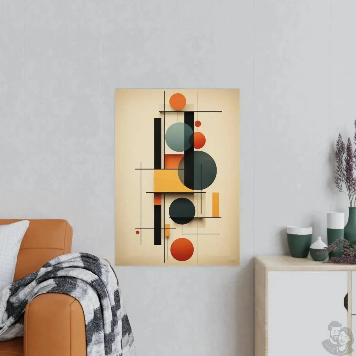 Bauhaus Balance Kunstposter - Moderne Ästhetik trifft Zeitlosigkeit merchOne