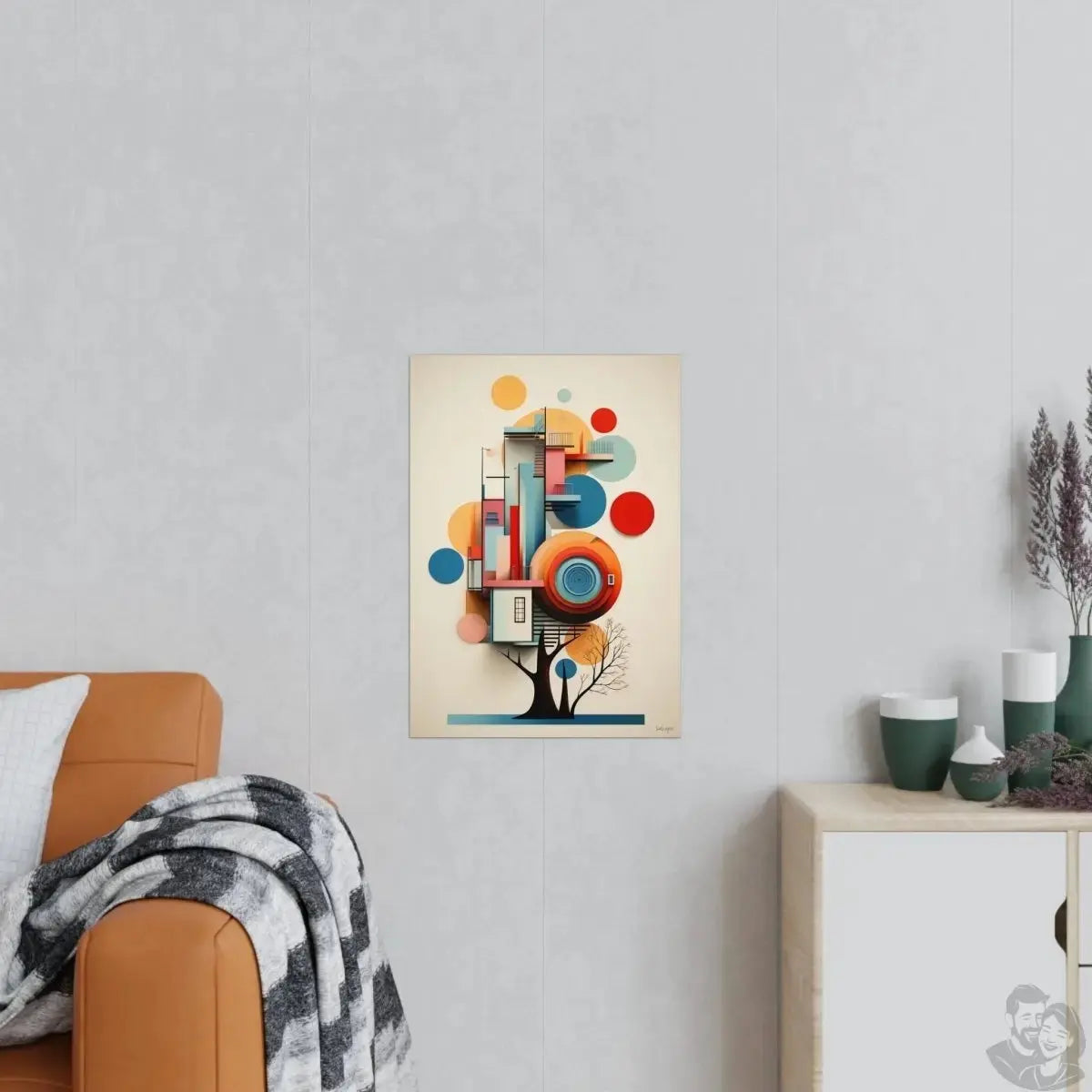 Bauhaus Poster Baum - Moderne Bauhaus Ästhetik - Abstraktes Design merchOne