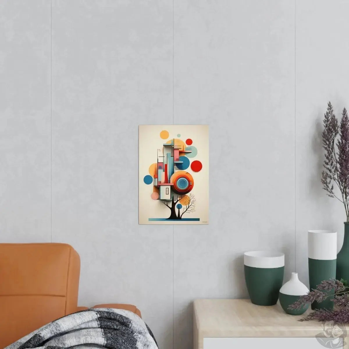 Bauhaus Poster Baum - Moderne Bauhaus Ästhetik - Abstraktes Design merchOne