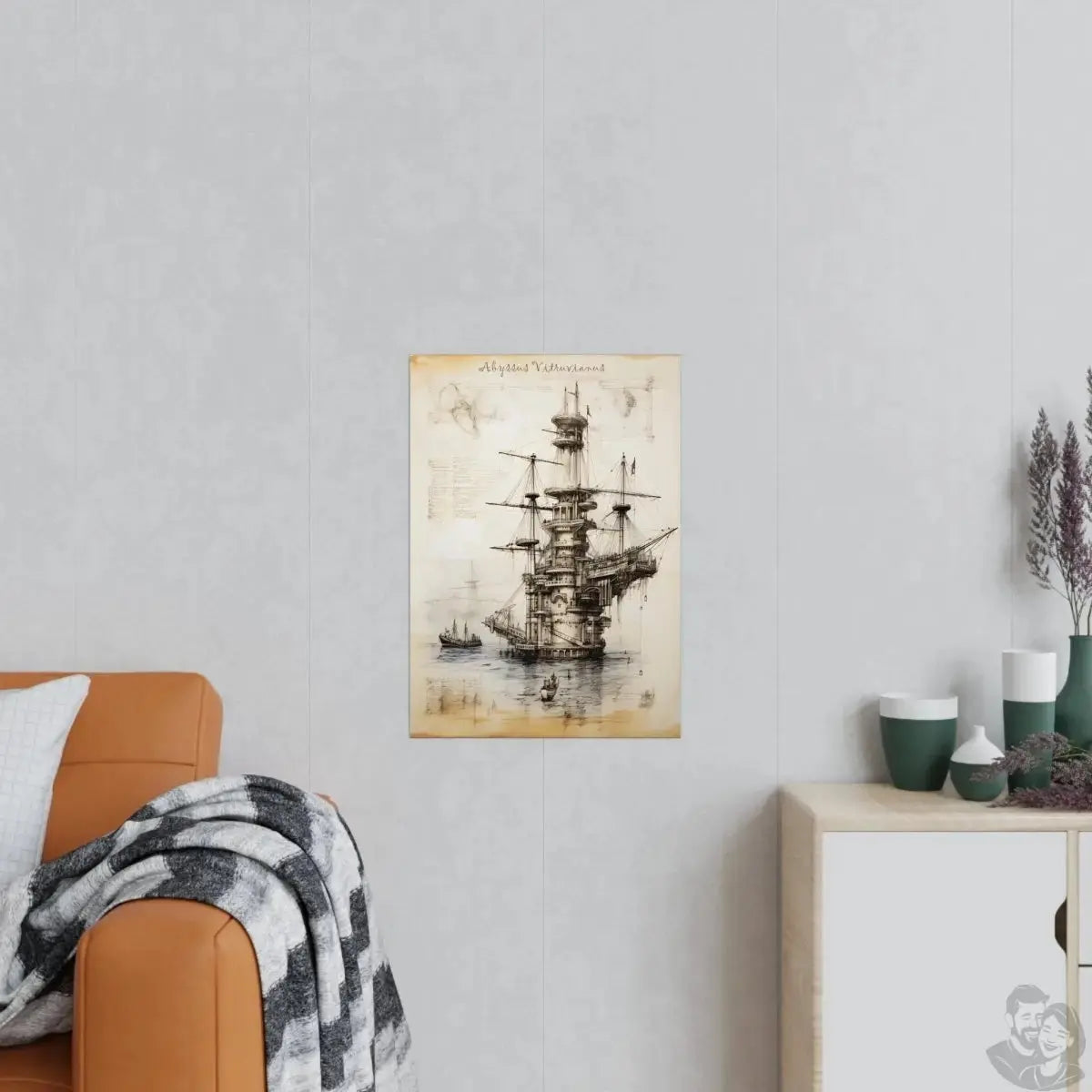 Bohrinsel daVinci Poster - KI Renaissence Illustration Adaption merchOne