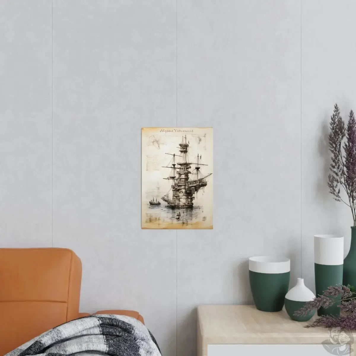 Bohrinsel daVinci Poster - KI Renaissence Illustration Adaption merchOne