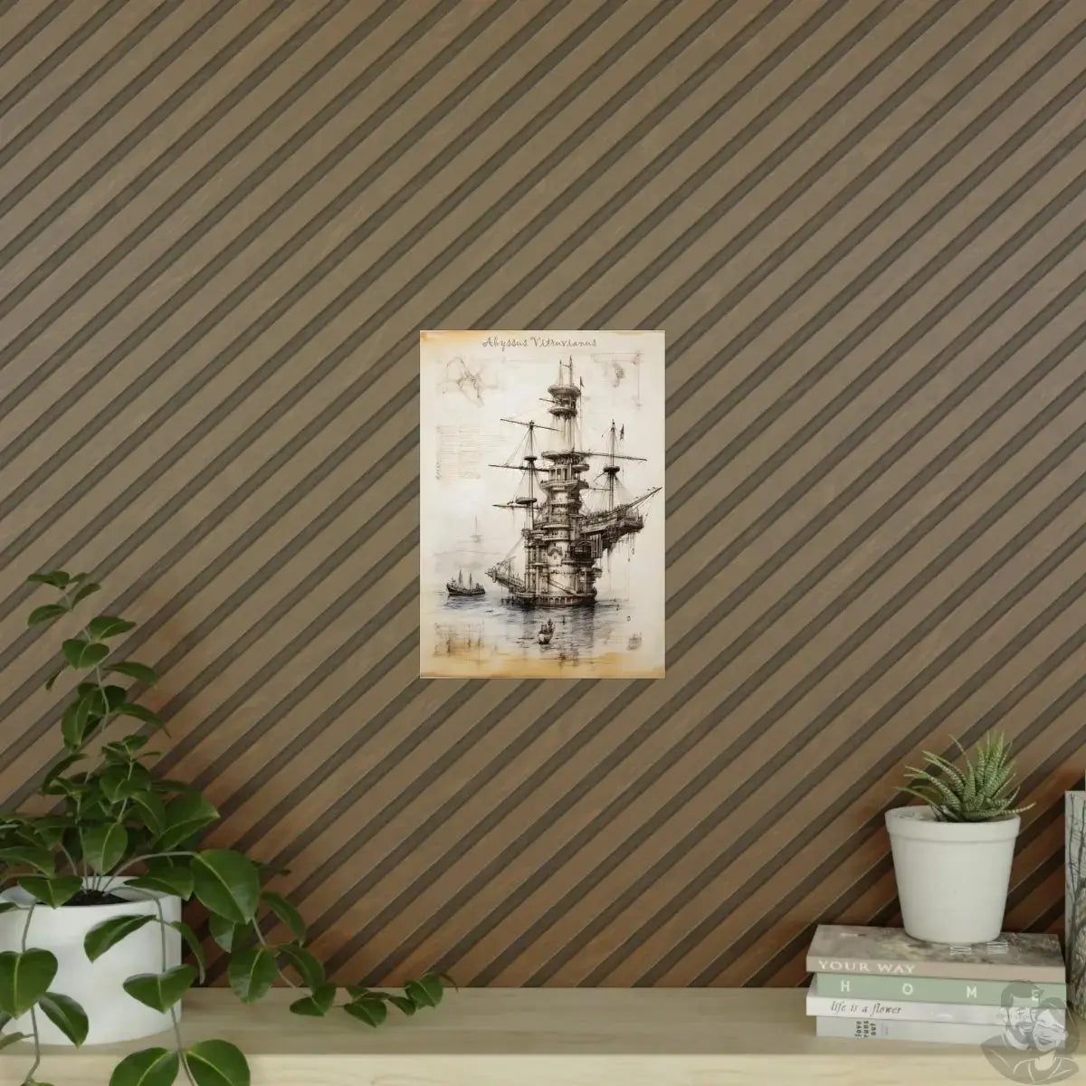 Bohrinsel daVinci Poster - KI Renaissence Illustration Adaption merchOne