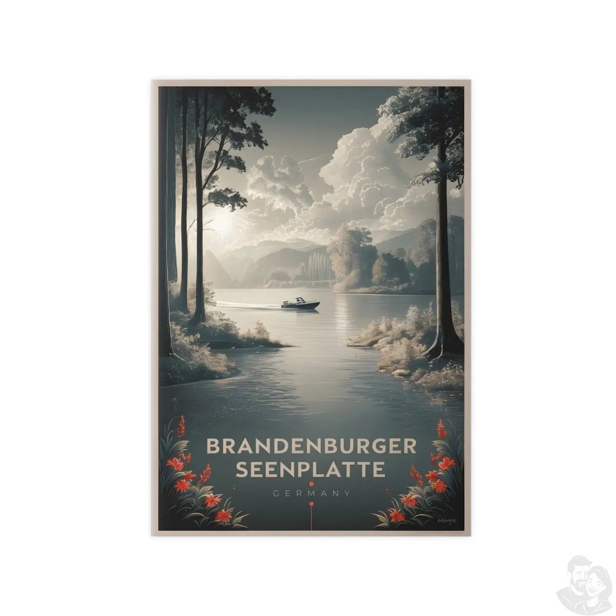 Travelposter Brandenburger Seenplatte – Ideal für Reisefans - Poster bei HappyHugPixels