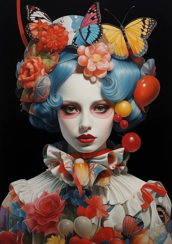 Butterfly Kunstposter Elegance : Renaissance der Farben