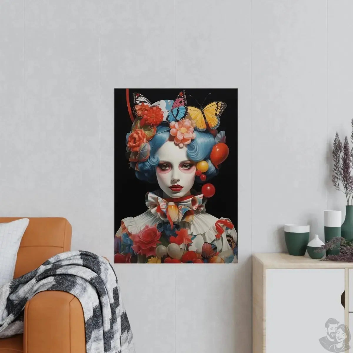 Butterfly Kunstposter Elegance : Renaissance der Farben merchOne