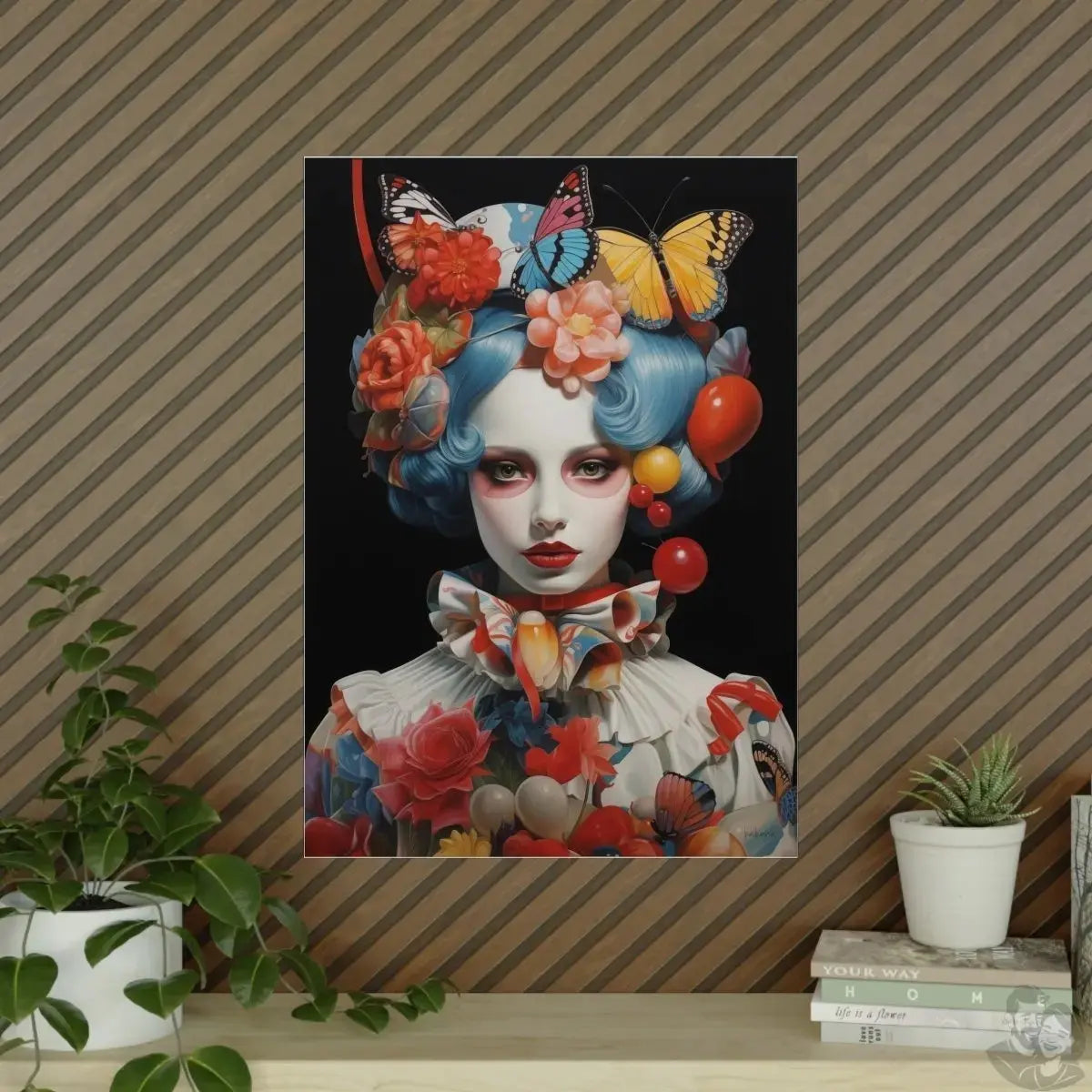 Butterfly Kunstposter Elegance : Renaissance der Farben merchOne