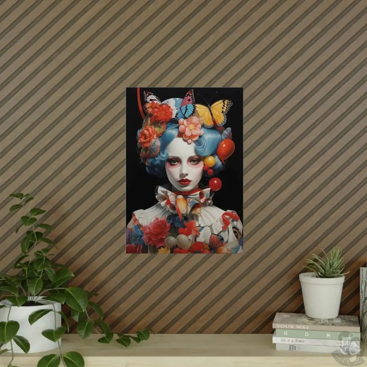 Butterfly Kunstposter Elegance : Renaissance der Farben merchOne