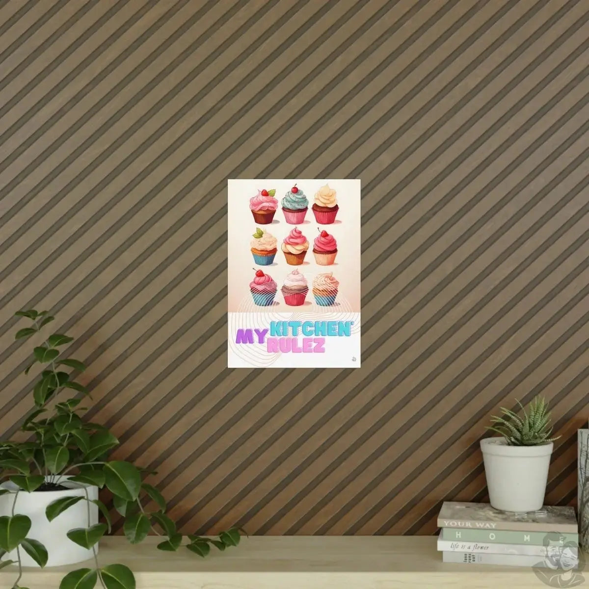 Cupcake Poster - My kitchen, my rulez - Poster für die Küche merchOne