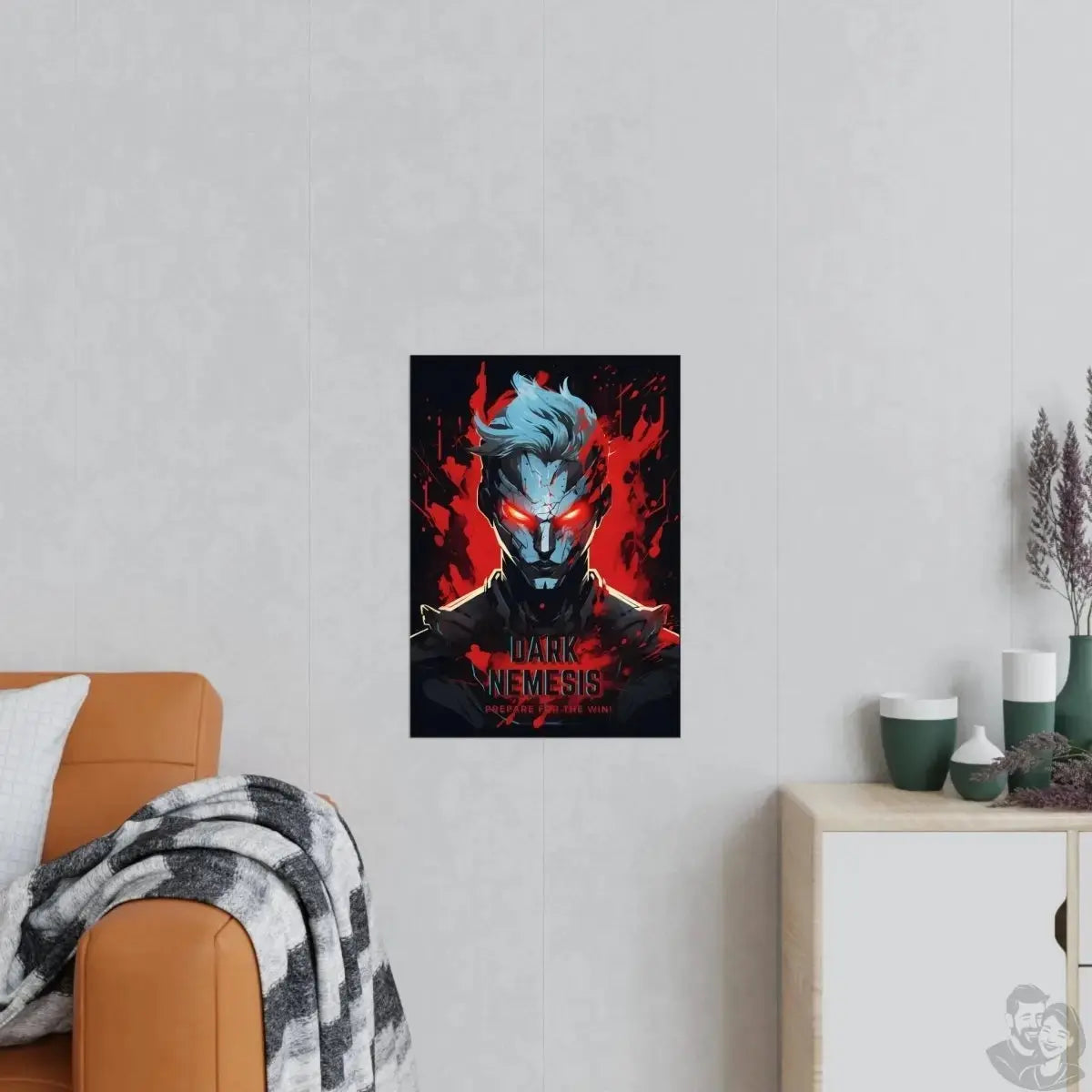 Dark Nemesis Gaming Poster - Der feuerumgebene Held des Bösen merchOne