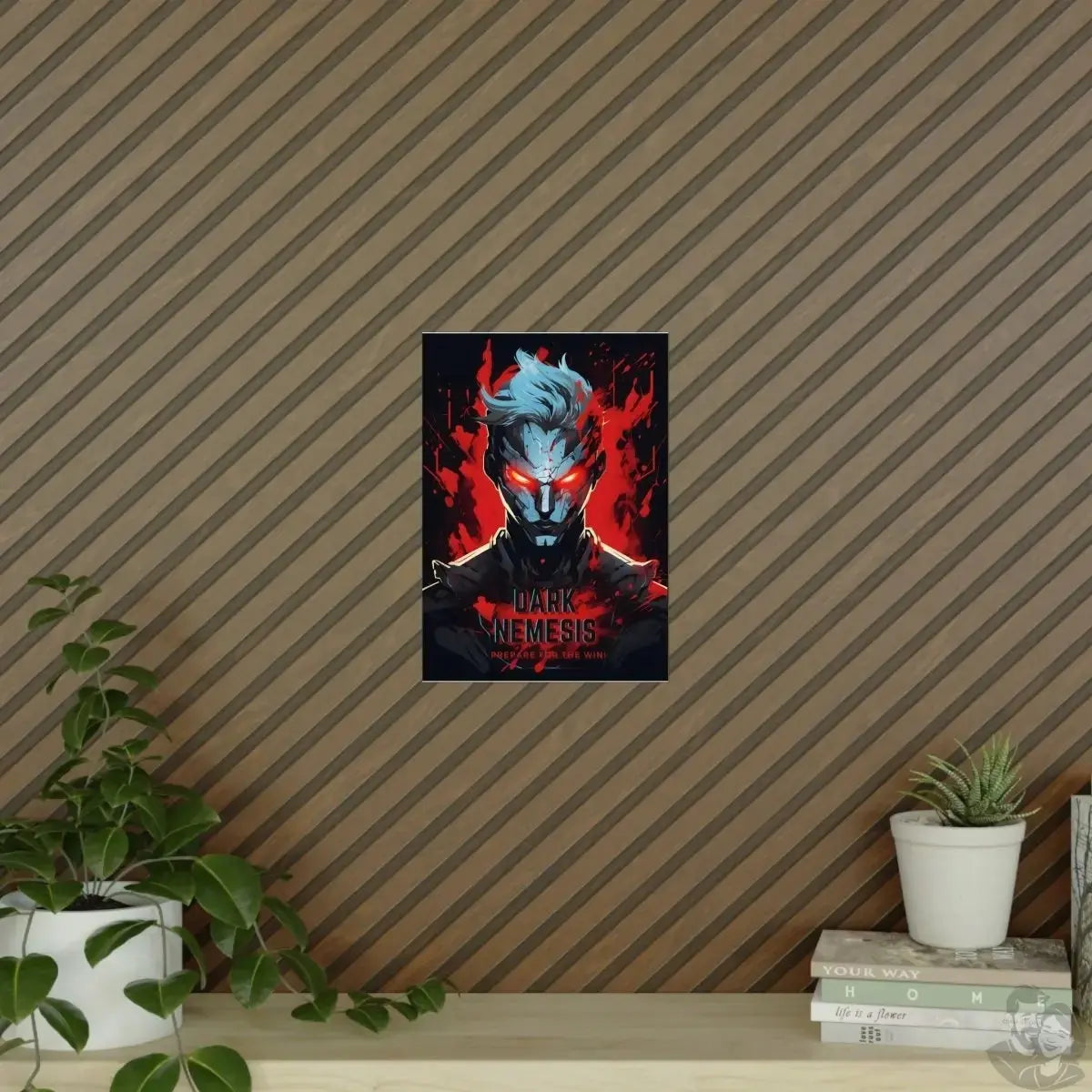 Dark Nemesis Gaming Poster - Der feuerumgebene Held des Bösen merchOne