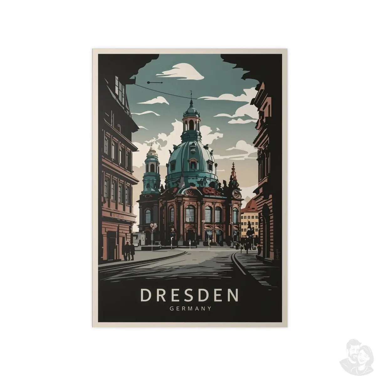 Dresden Frauenkirche - Poster als Wanddekoration bei HappyHugPixels