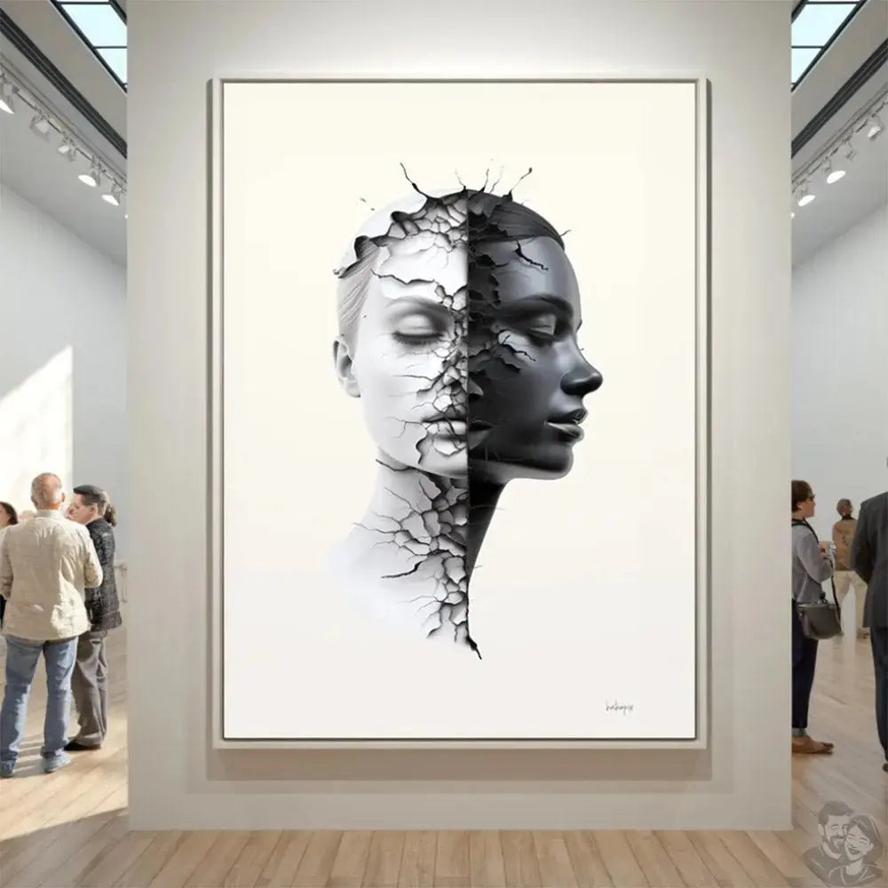 Dualität der Seele Kunstposter in A0- A4, für Zuhause und Büro merchOne