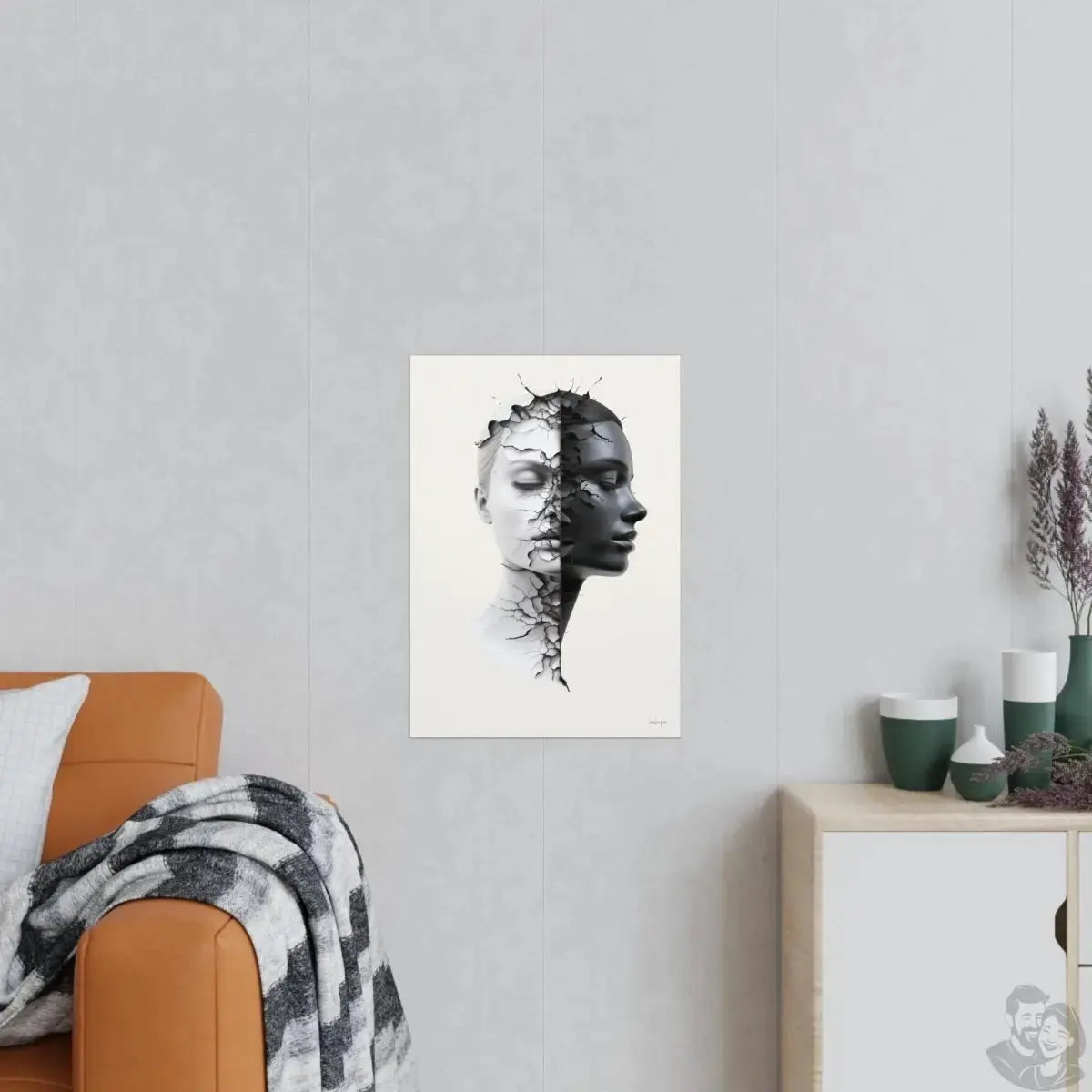 Dualität der Seele Kunstposter in A0- A4, für Zuhause und Büro merchOne