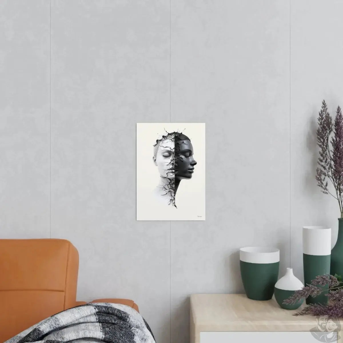 Dualität der Seele Kunstposter in A0- A4, für Zuhause und Büro merchOne