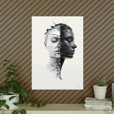 Dualität der Seele Kunstposter in A0- A4, für Zuhause und Büro merchOne