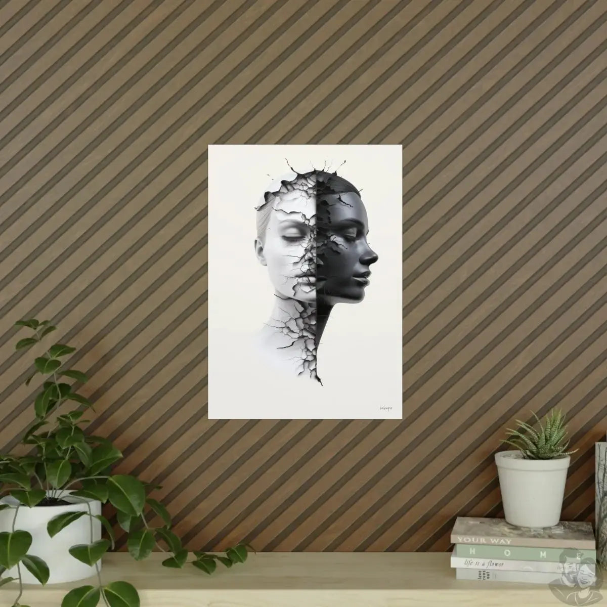 Dualität der Seele Kunstposter in A0- A4, für Zuhause und Büro merchOne