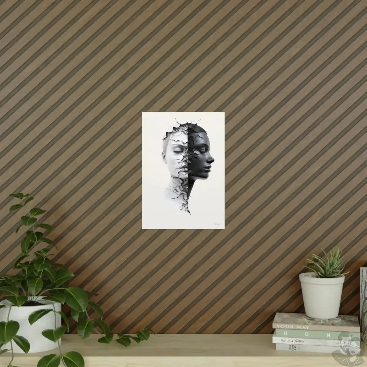 Dualität der Seele Kunstposter in A0- A4, für Zuhause und Büro merchOne