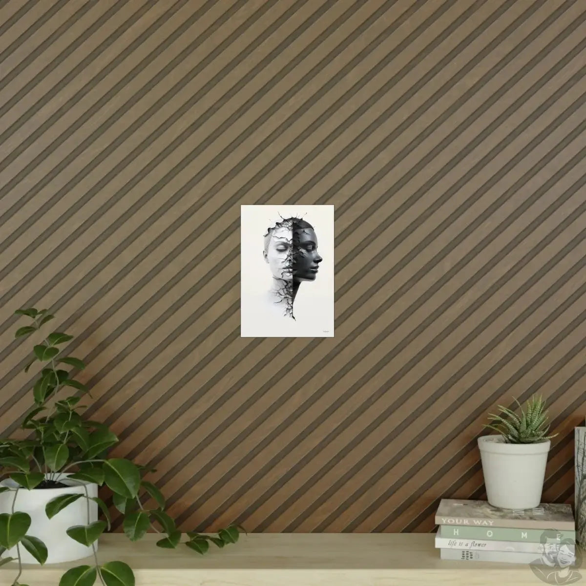 Dualität der Seele Kunstposter in A0- A4, für Zuhause und Büro merchOne