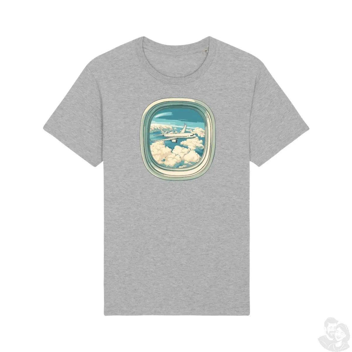 Flugzeug Wolken T-Shirt: Vintage Luftfahrt Illustration - bei HappyHugPixels