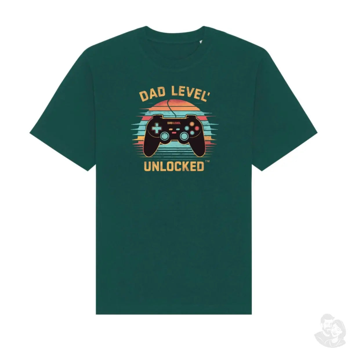 Freizeit T - Shirt Gamer Dad - "Dad Level Unlocked" - Retro - Design - T - Shirt bei HappyHugPixels