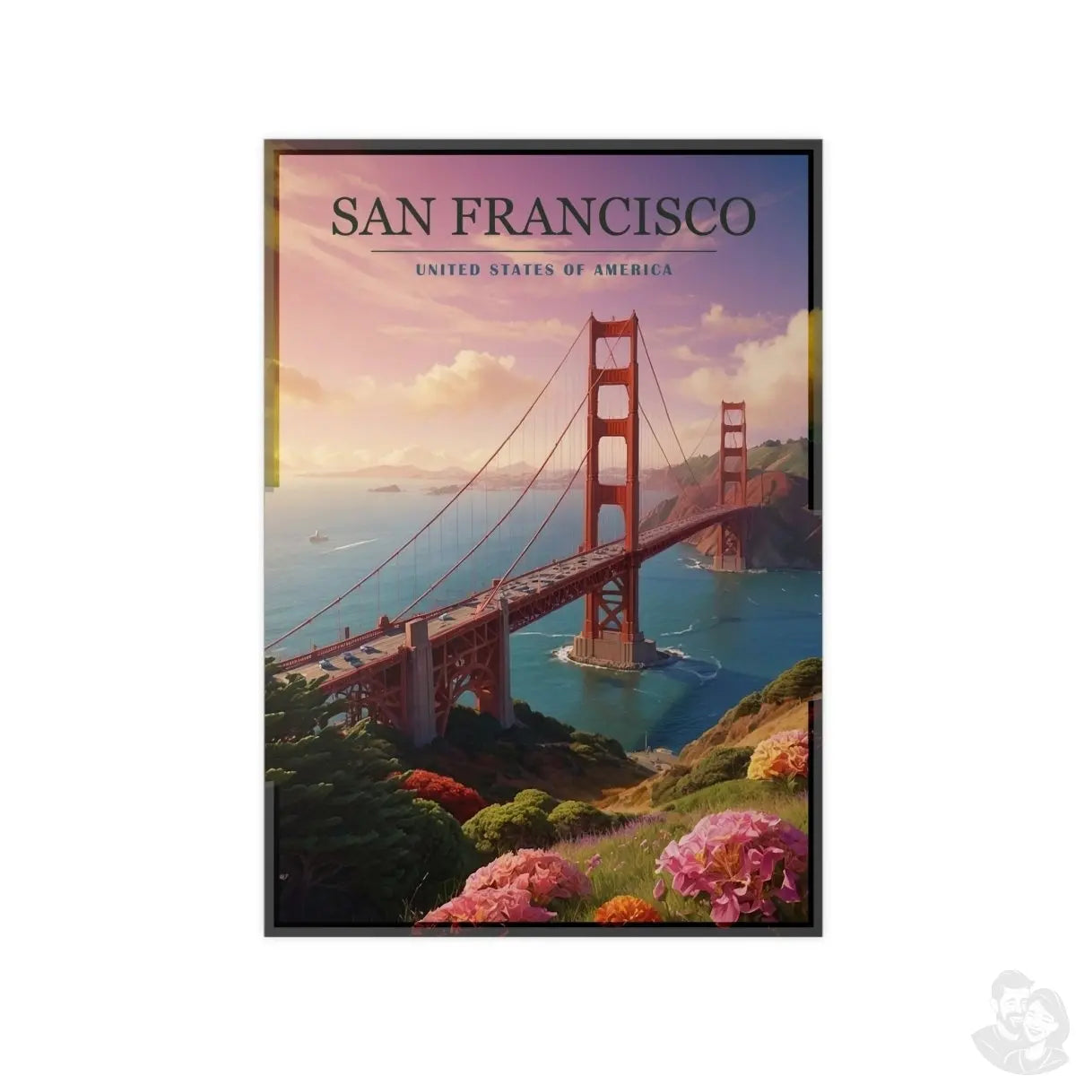 Golden Gate Bridge Poster - San Francisco - 5 Größen - Poster bei HappyHugPixels