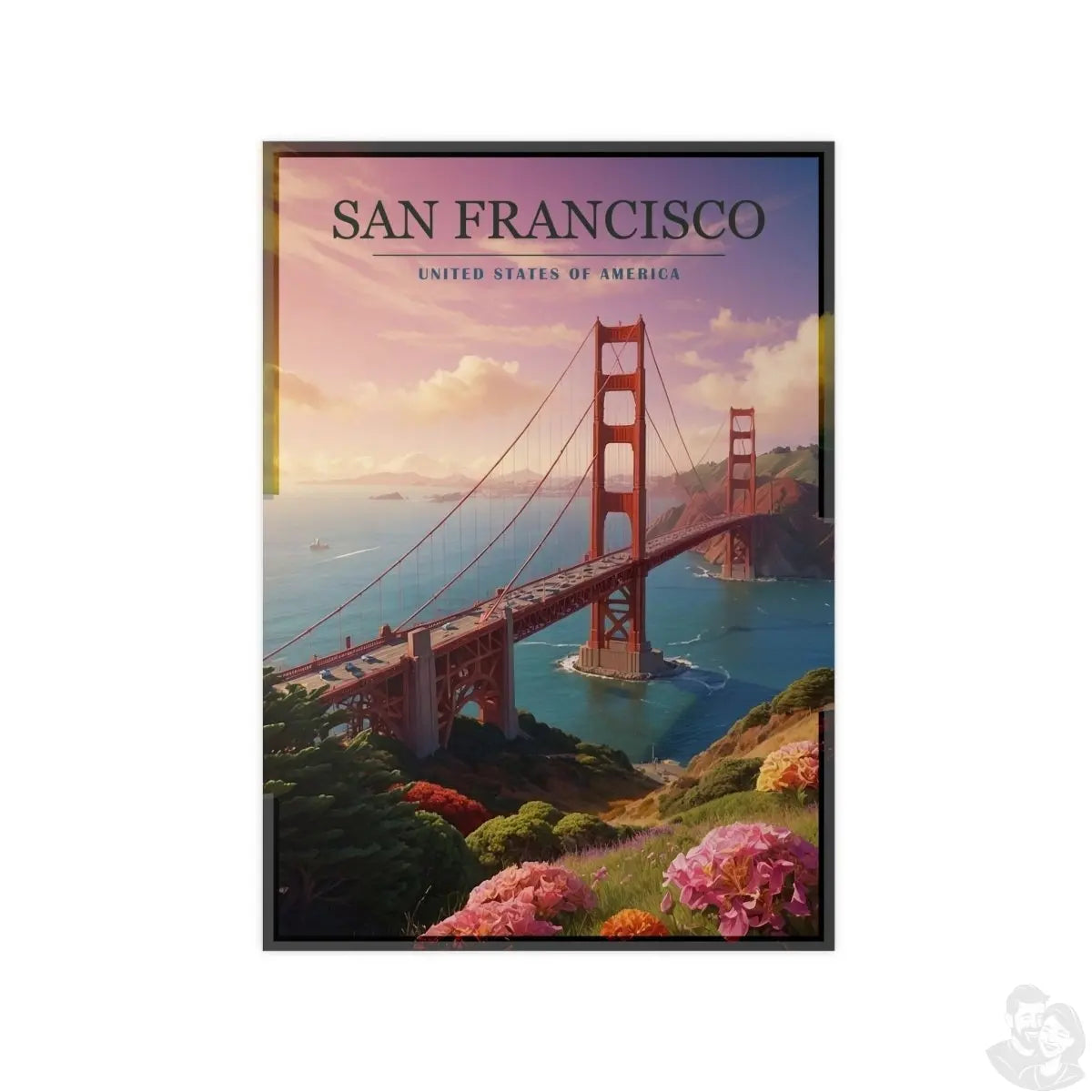 Golden Gate Bridge Poster - San Francisco - 5 Größen - Poster bei HappyHugPixels