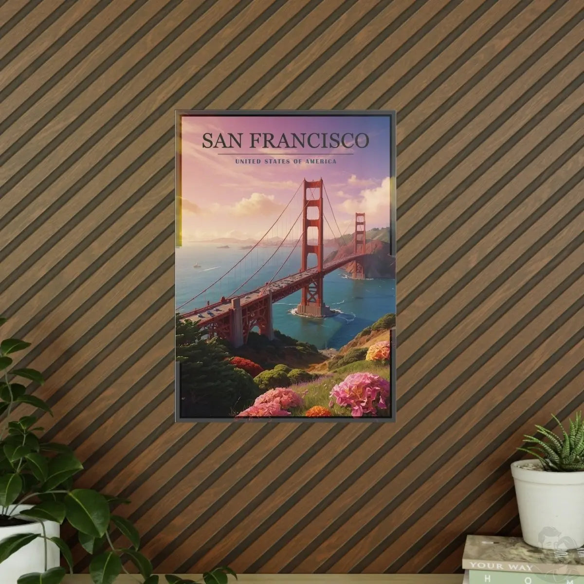 Golden Gate Bridge Poster - San Francisco - 5 Größen - Poster bei HappyHugPixels