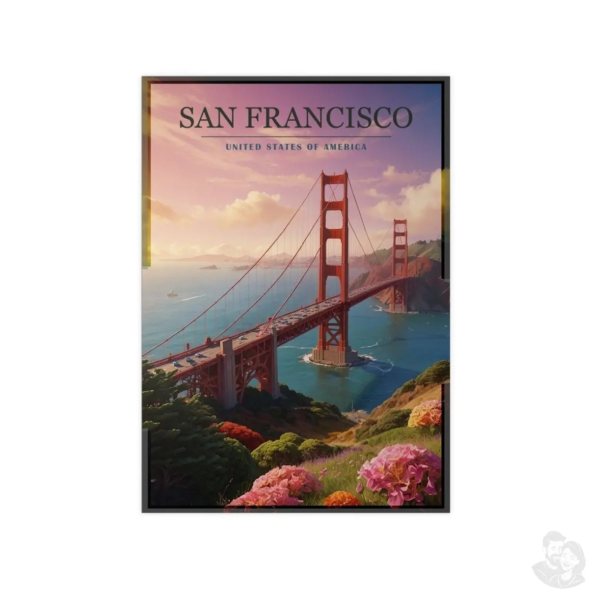 Golden Gate Bridge Poster - San Francisco - 5 Größen - Poster bei HappyHugPixels