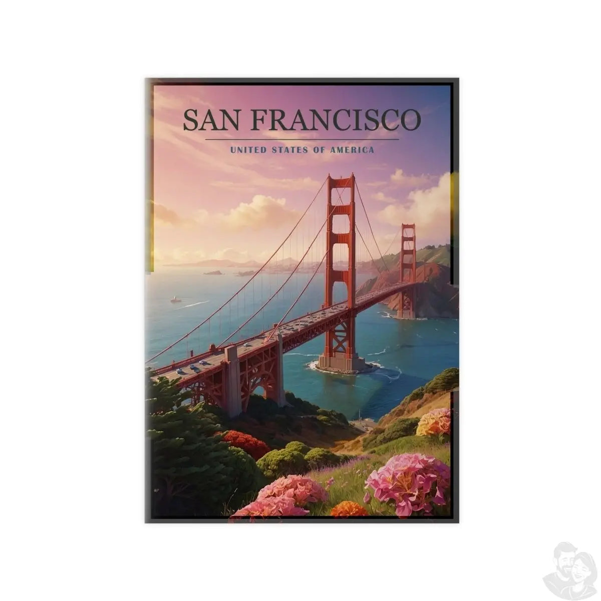 Golden Gate Bridge Poster - San Francisco - 5 Größen - Poster bei HappyHugPixels