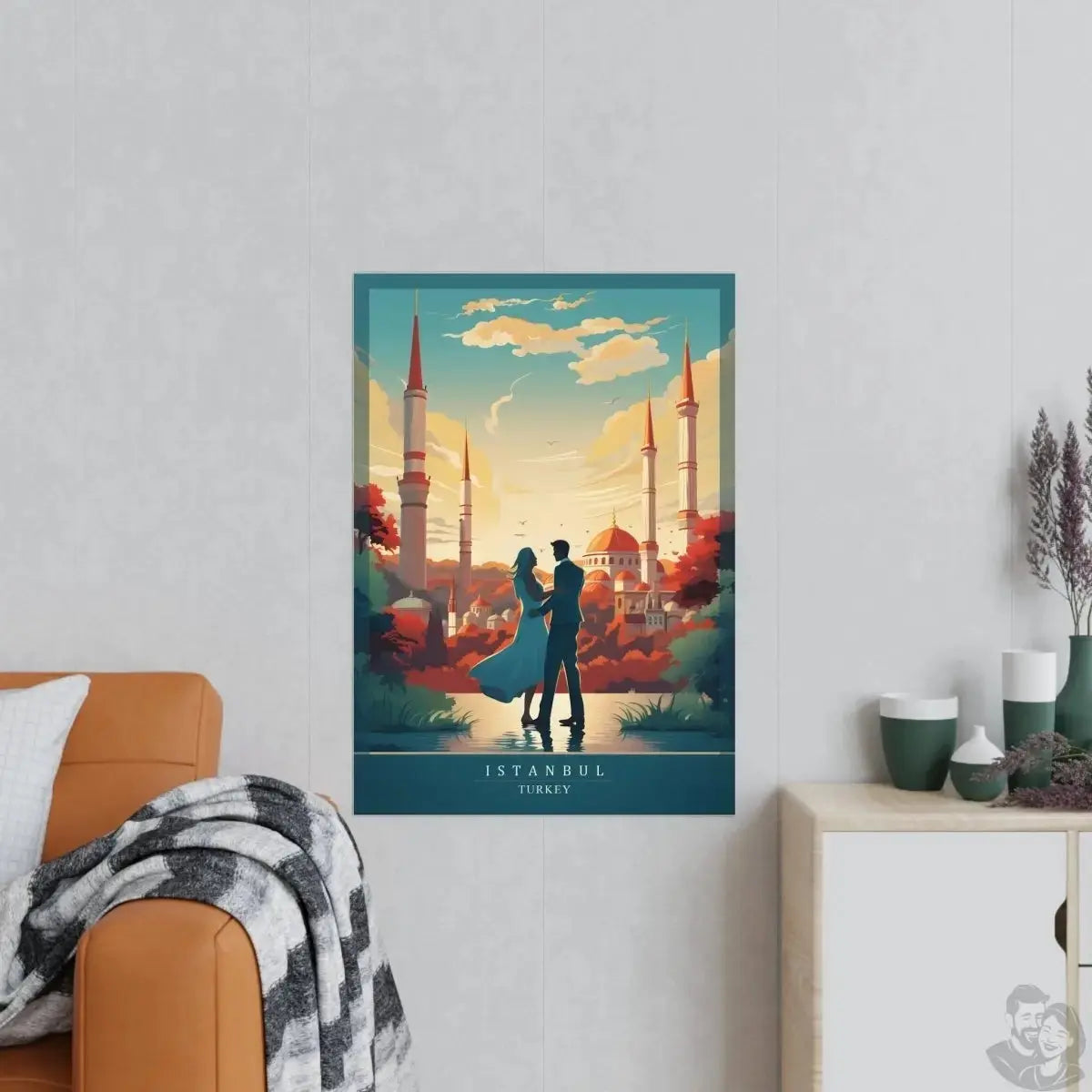 Istanbul Poster - Verliebte vor malerischer Kulisse merchOne