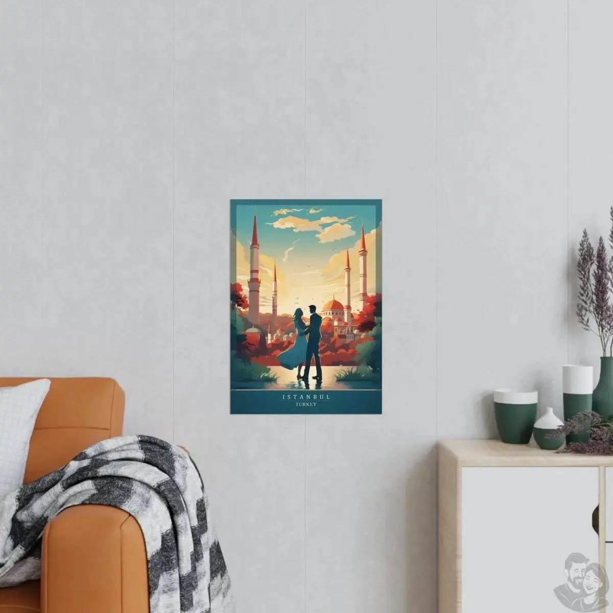 Istanbul Poster - Verliebte vor malerischer Kulisse merchOne