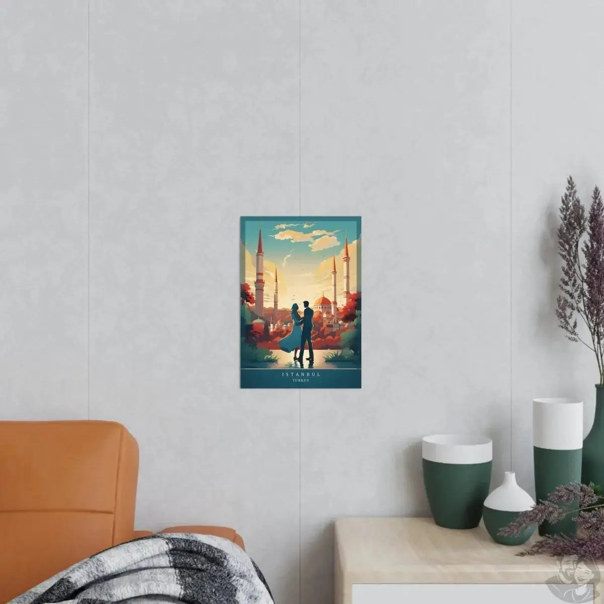 Istanbul Poster - Verliebte vor malerischer Kulisse merchOne