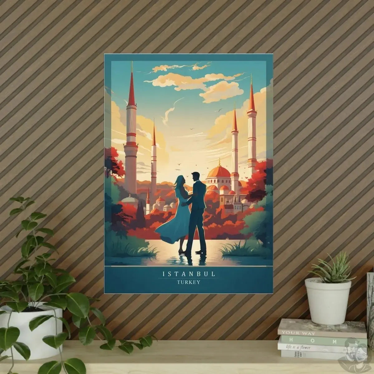 Istanbul Poster - Verliebte vor malerischer Kulisse merchOne