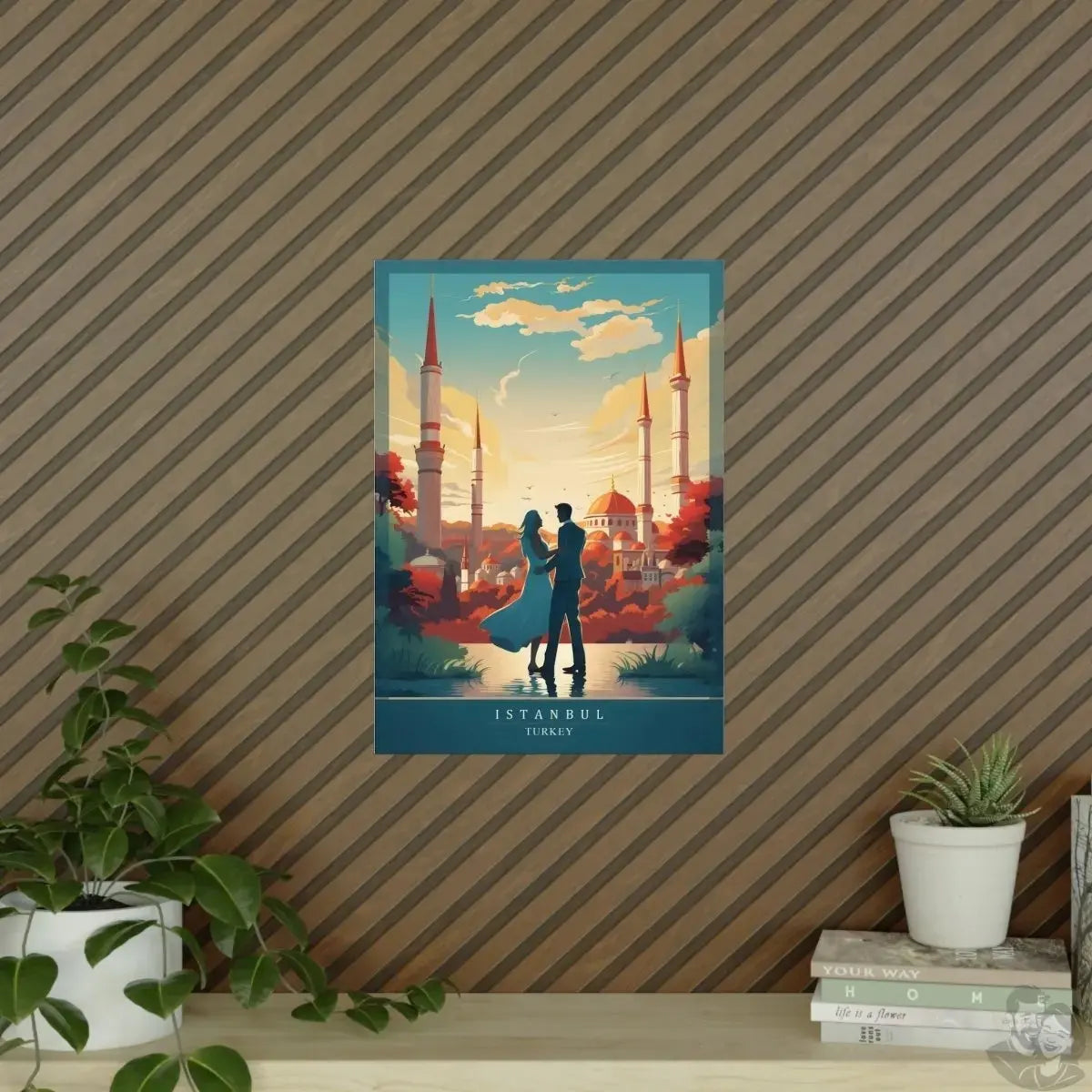 Istanbul Poster - Verliebte vor malerischer Kulisse merchOne