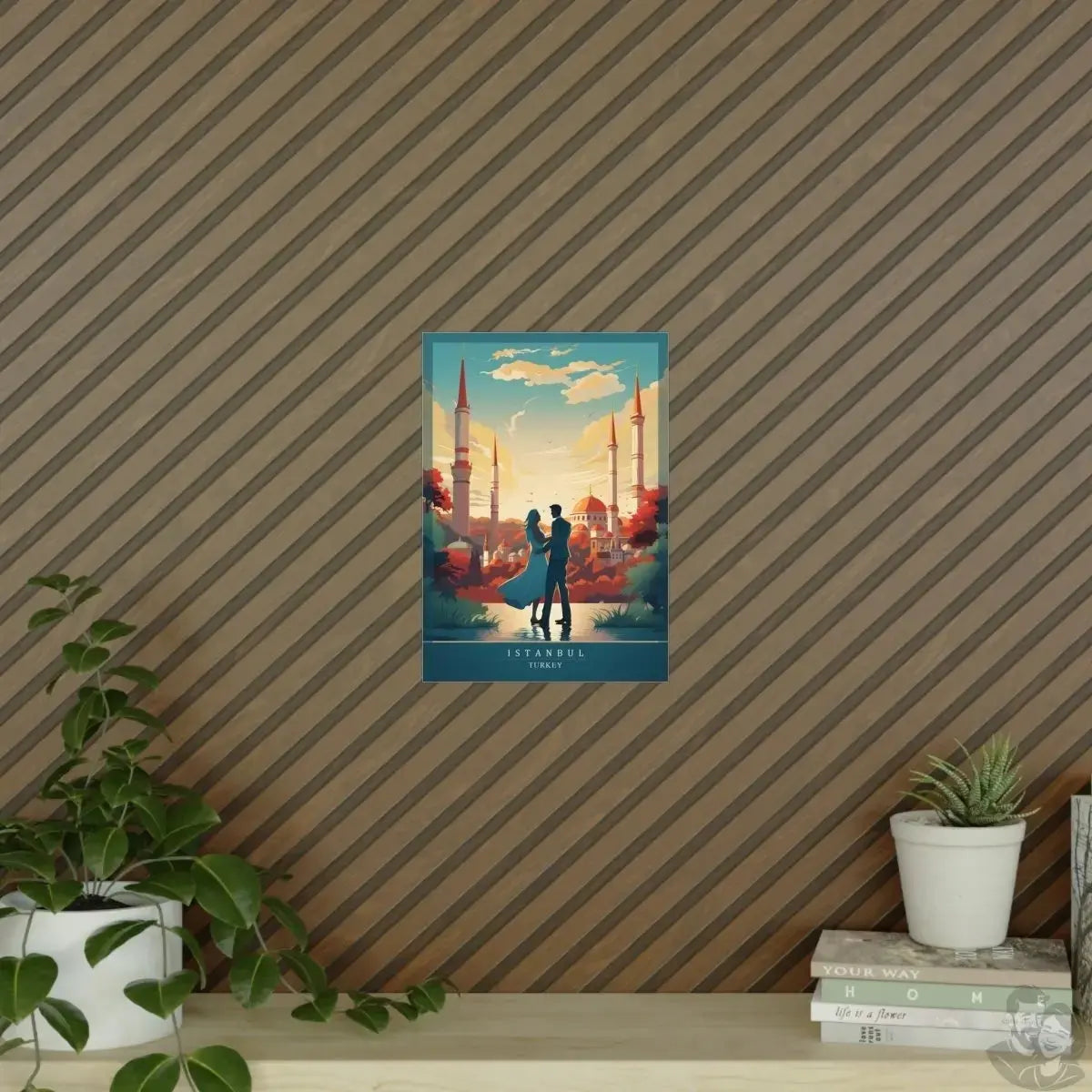 Istanbul Poster - Verliebte vor malerischer Kulisse merchOne