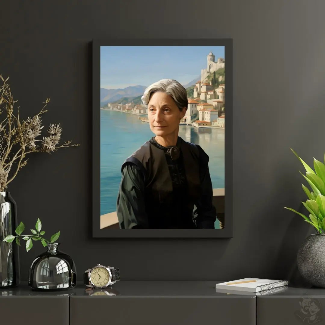 Judith Butler Portrait Leinwand - Renaissance KI Bild - Poster bei HappyHugPixels