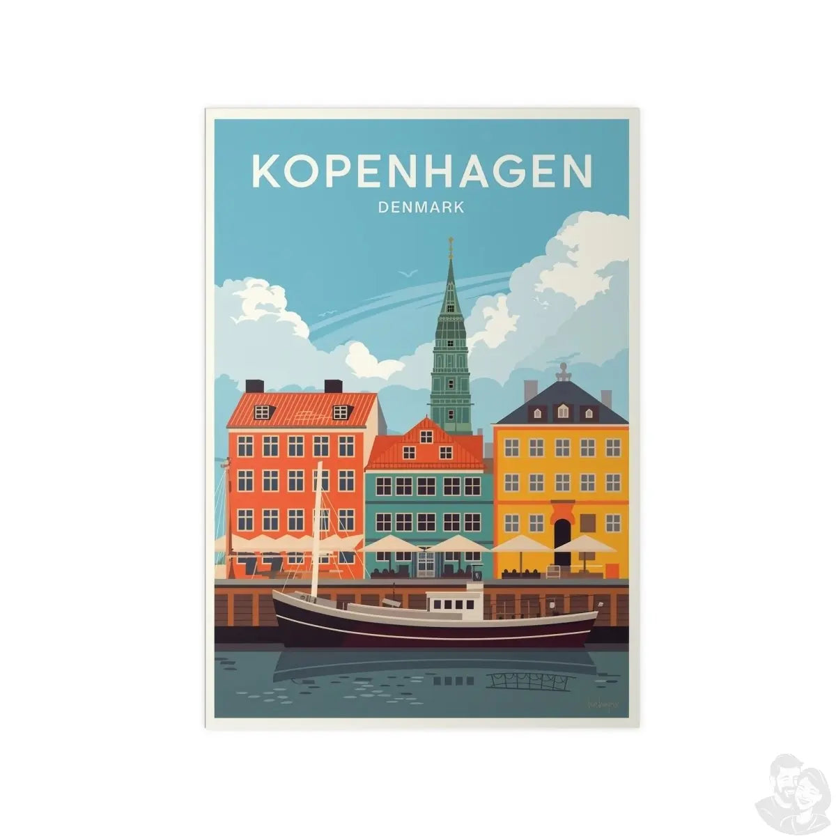 Kopenhagen Poster – Dänemark entdecken - Poster bei HappyHugPixels