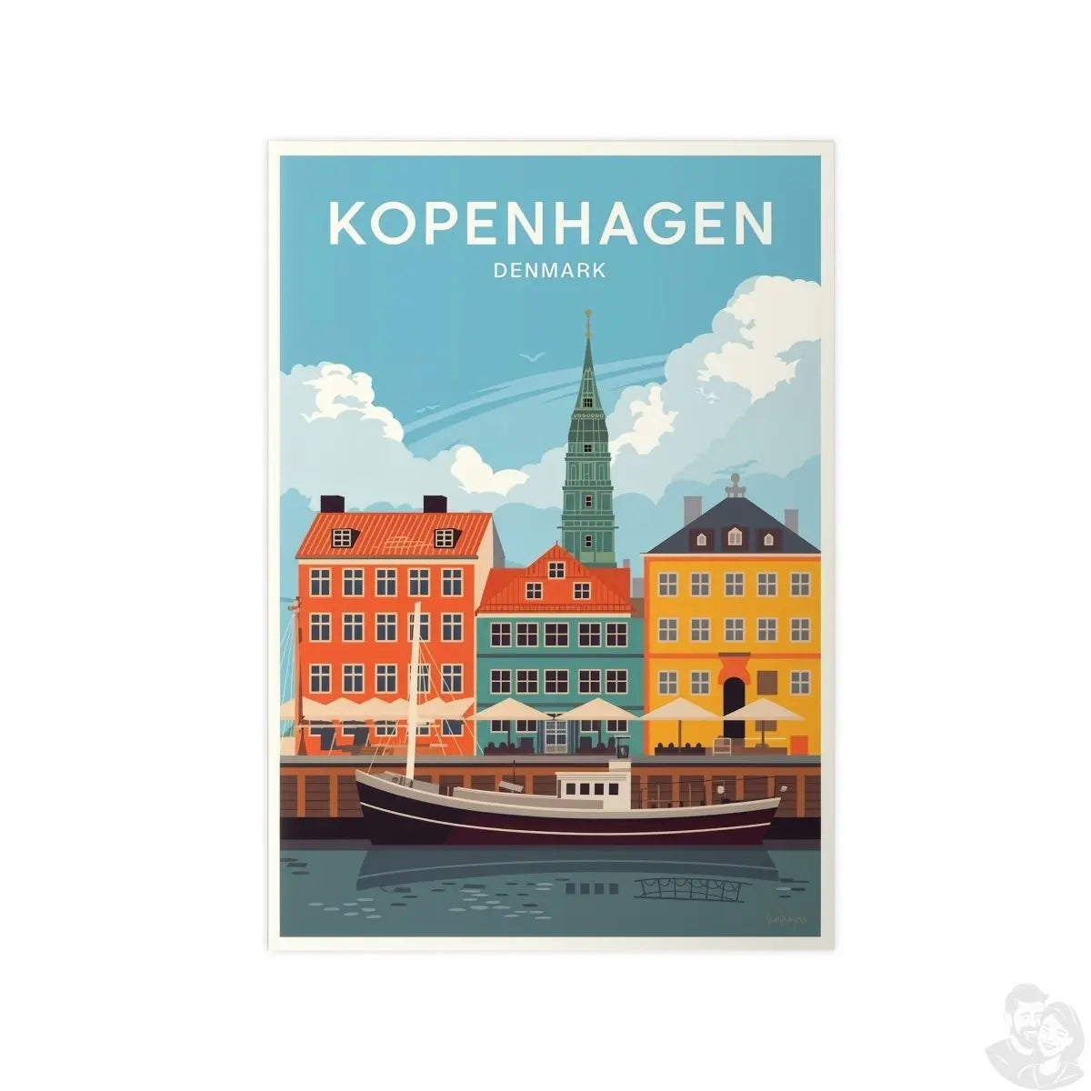 Kopenhagen Poster – Dänemark entdecken - Poster bei HappyHugPixels