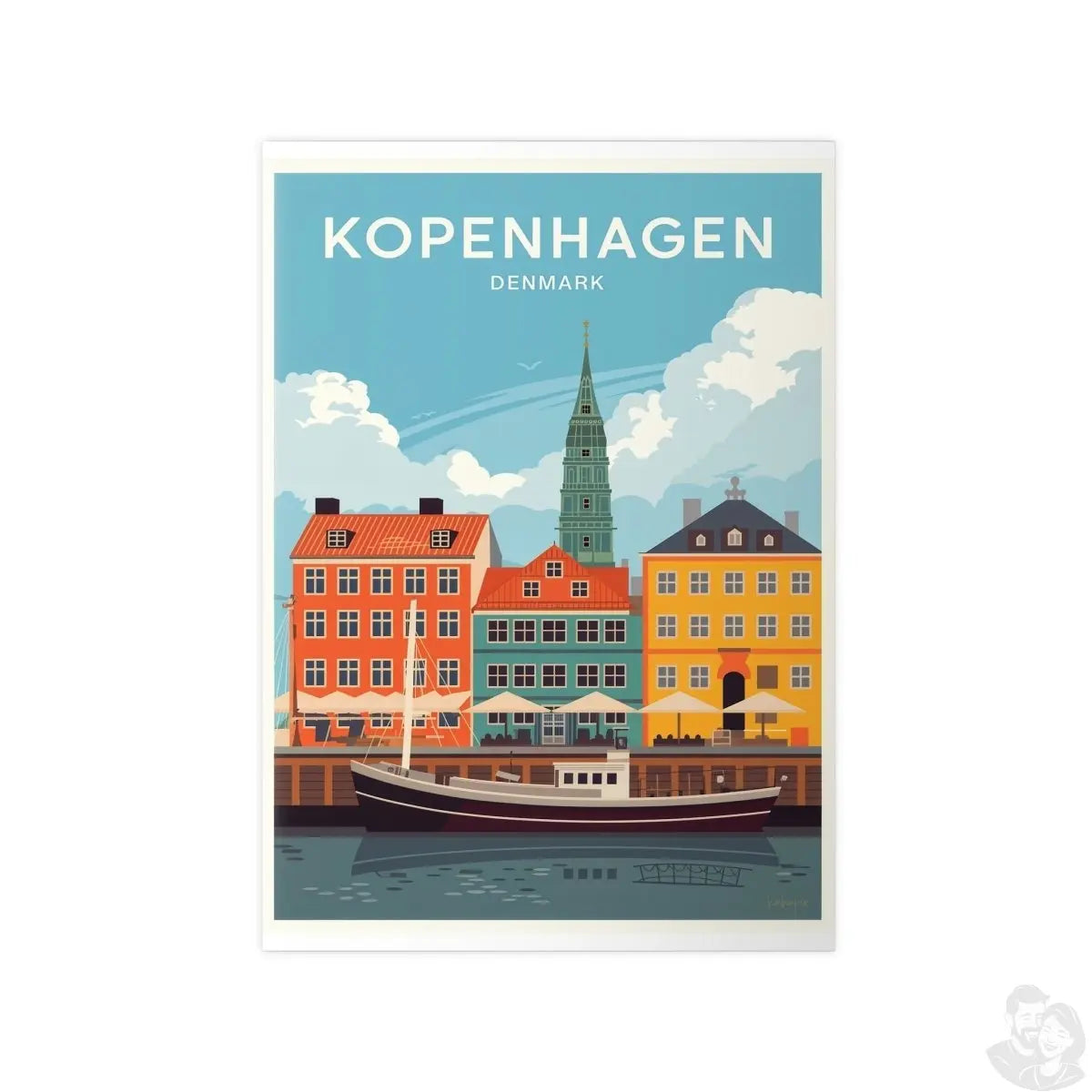 Kopenhagen Poster – Dänemark entdecken - Poster bei HappyHugPixels